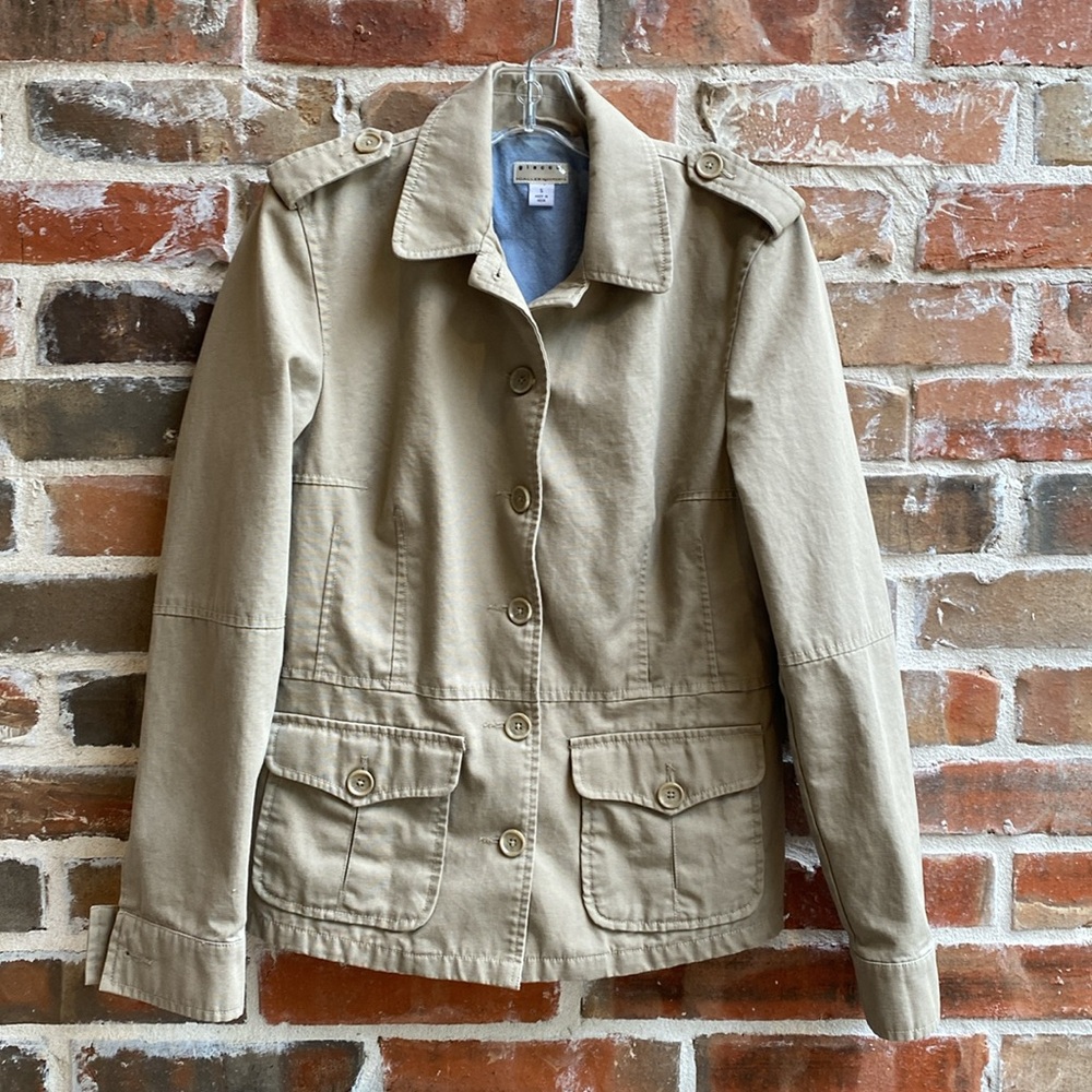 Giacca Women's Beige Cotton Utility Jacket Size S